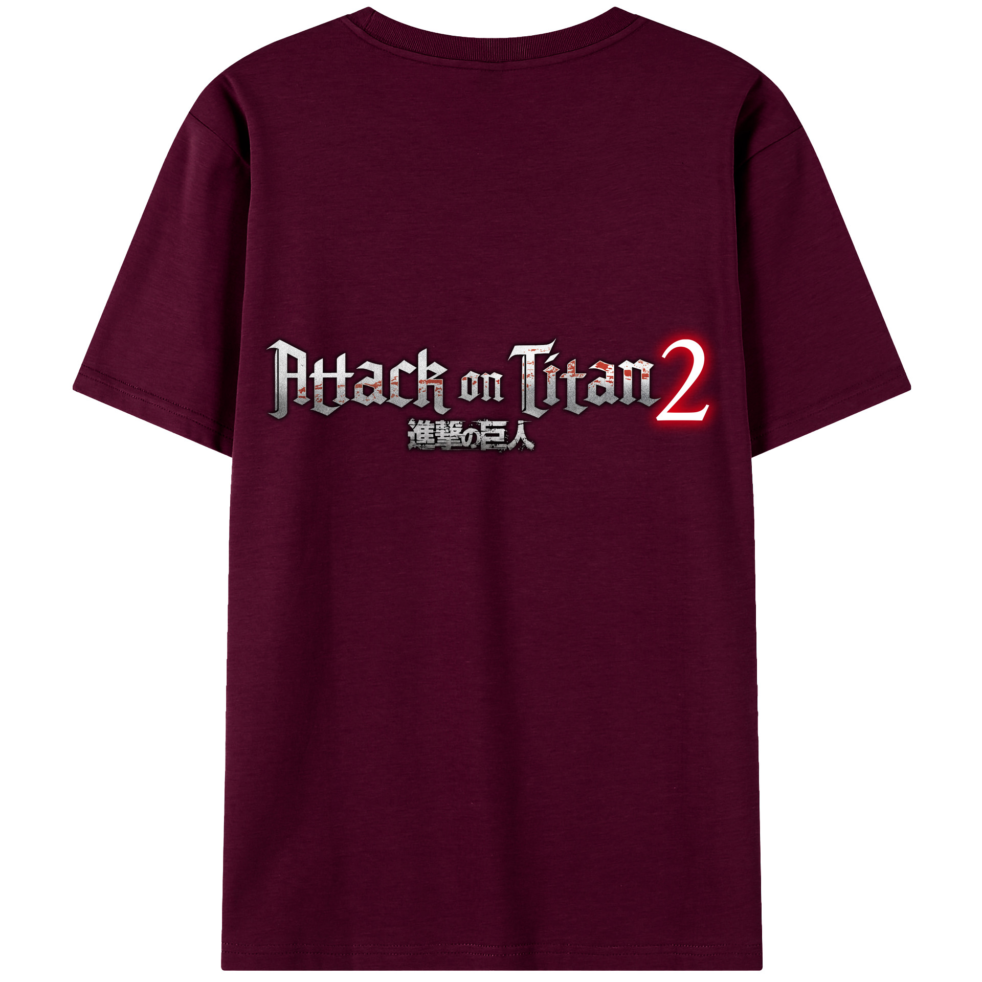（画像用） 進撃の巨人 Attack on Titan レディース半袖Tシャツ(バックプリント)